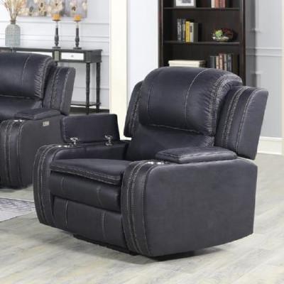 Black discount cloth recliner