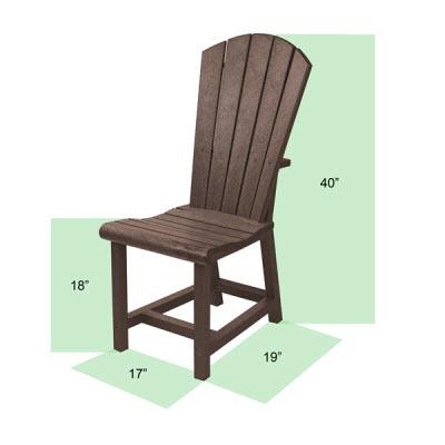 C.R. Plastic Products Outdoor Seating Dining Chairs C11-01 IMAGE 2