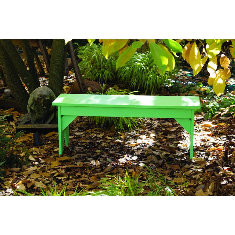 C.R. Plastic Products Outdoor Seating Benches Basic Bench B02 Green