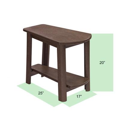 C.R. Plastic Products Outdoor Tables End Tables Addy Side Table T04 Green