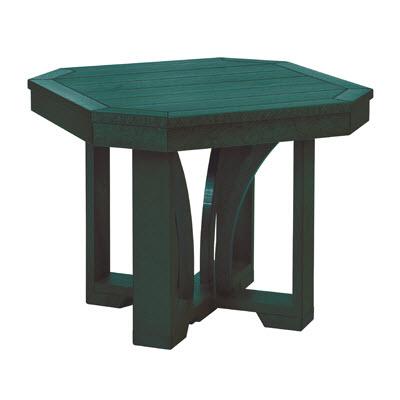 C.R. Plastic Products Outdoor Tables End Tables Square End Table T31 Green #06 IMAGE 1