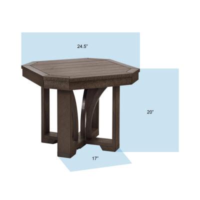 C.R. Plastic Products Outdoor Tables End Tables Square End Table T31 Green