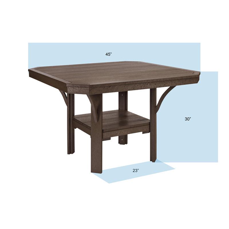 C.R. Plastic Products Outdoor Tables Dining Tables T35-18 IMAGE 5