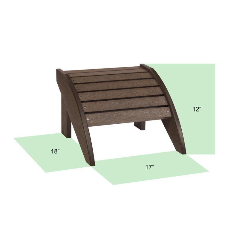 C.R. Plastic Products Outdoor Seating Footrests F01-16 IMAGE 3