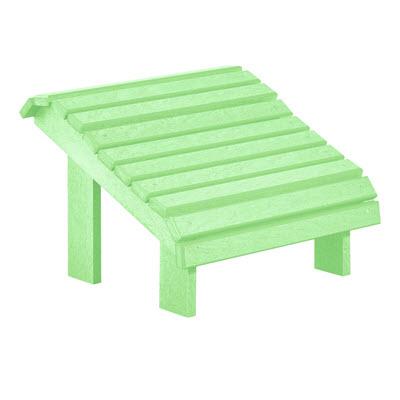 C.R. Plastic Products Outdoor Seating Footrests Footstool F04 Lime Green #15 IMAGE 1