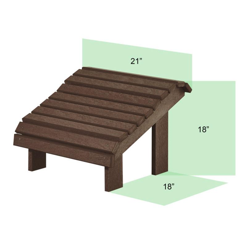 C.R. Plastic Products Outdoor Seating Footrests F04-18 IMAGE 2
