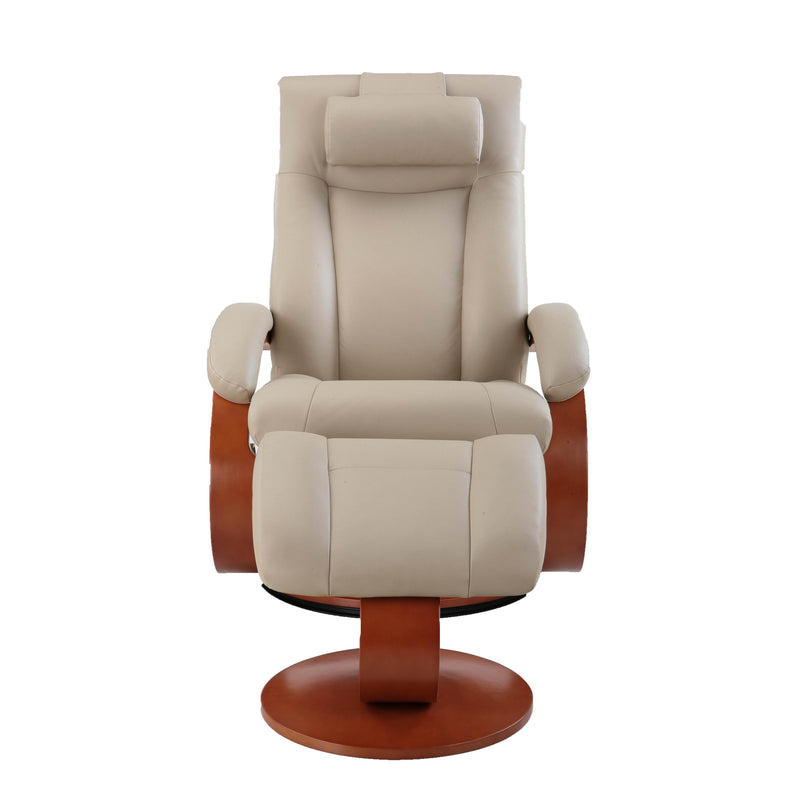 Mac Motion Chairs Hamar Swivel Leather Recliner 54-LO3-32-103-CP IMAGE 1