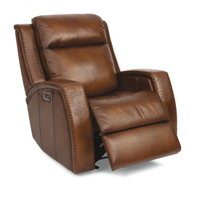 Flexsteel Mustang Power Glider Leather Recliner 1873-54PH-729-70 IMAGE 2