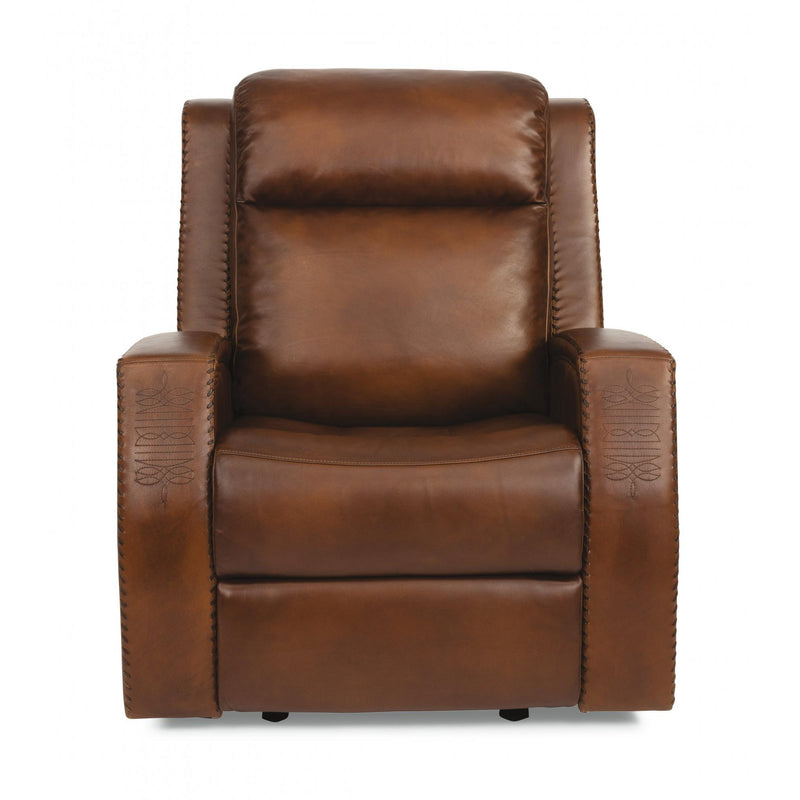 Flexsteel Mustang Power Glider Leather Recliner 1873-54PH-729-70 IMAGE 3