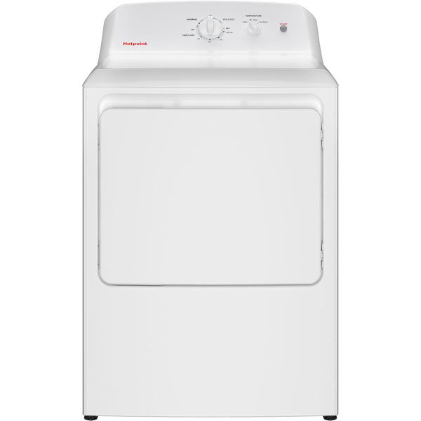 Hotpoint 6.2 cu. ft. Electric Dryer with Reversible Door HTX26EASWWW IMAGE 1