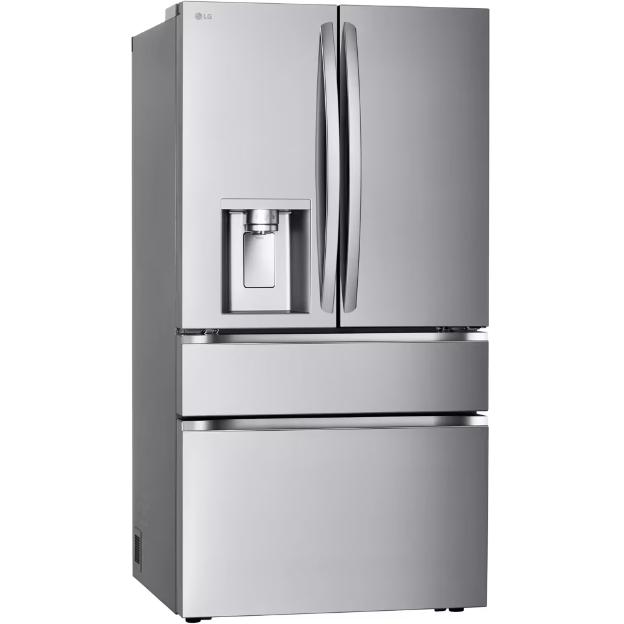 LG 36-inch, 25 cu. ft. Smart Counter-Depth MAX™ French 4-Door Refrigerator with Full-Convert Drawer™ LF25G8330S IMAGE 3