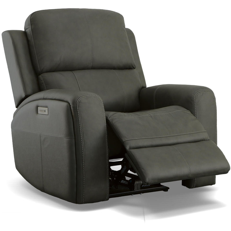 Flexsteel Recliners Power Linden 1043-53P5-94602 Power Recliner - Charcoal IMAGE 2