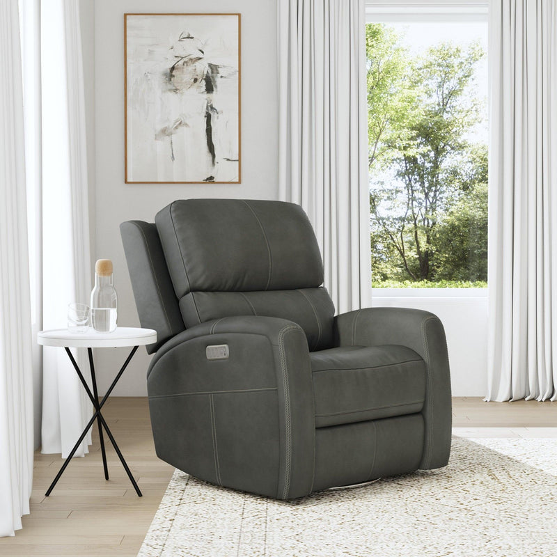 Flexsteel Recliners Power Linden 1043-53P5-94602 Power Recliner - Charcoal IMAGE 7